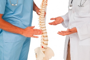 Mga Doktor at Modelo ng Spine